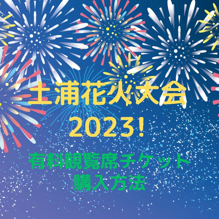 土浦花火　2023 桟敷席 良席 第7区画　チケット